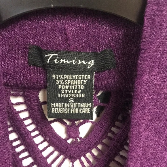 Timing Purple Cardigan Sweater - Picture 7 of 7